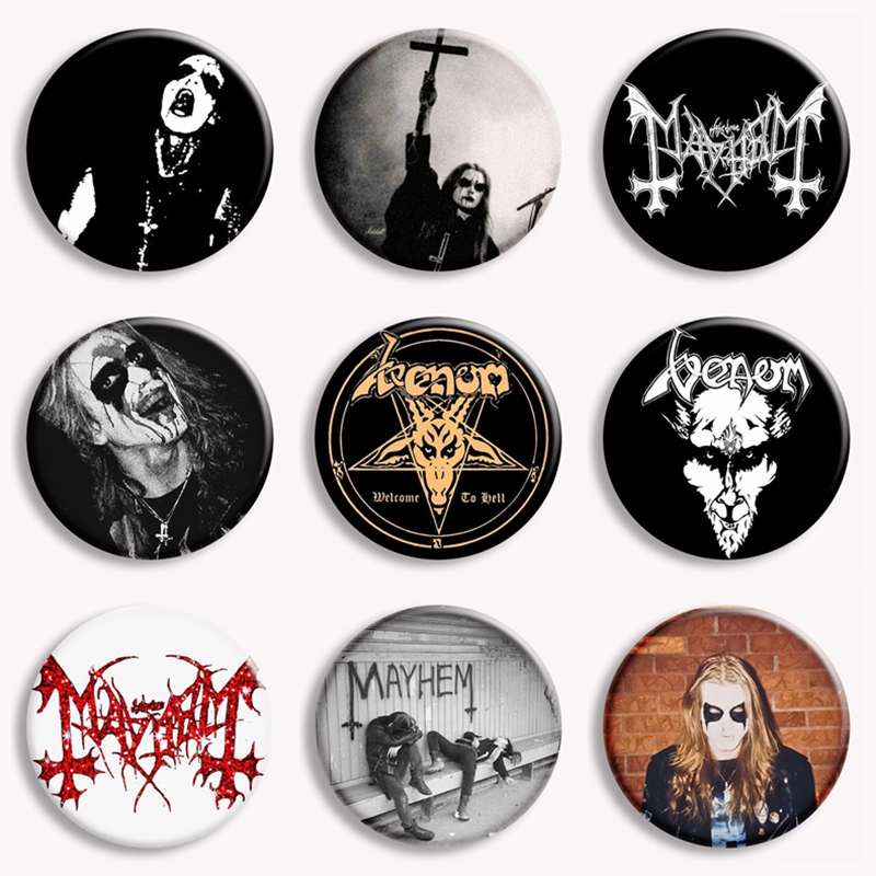 Crossfit Mayhem - Rock Mayhem Band Soft Button Pin