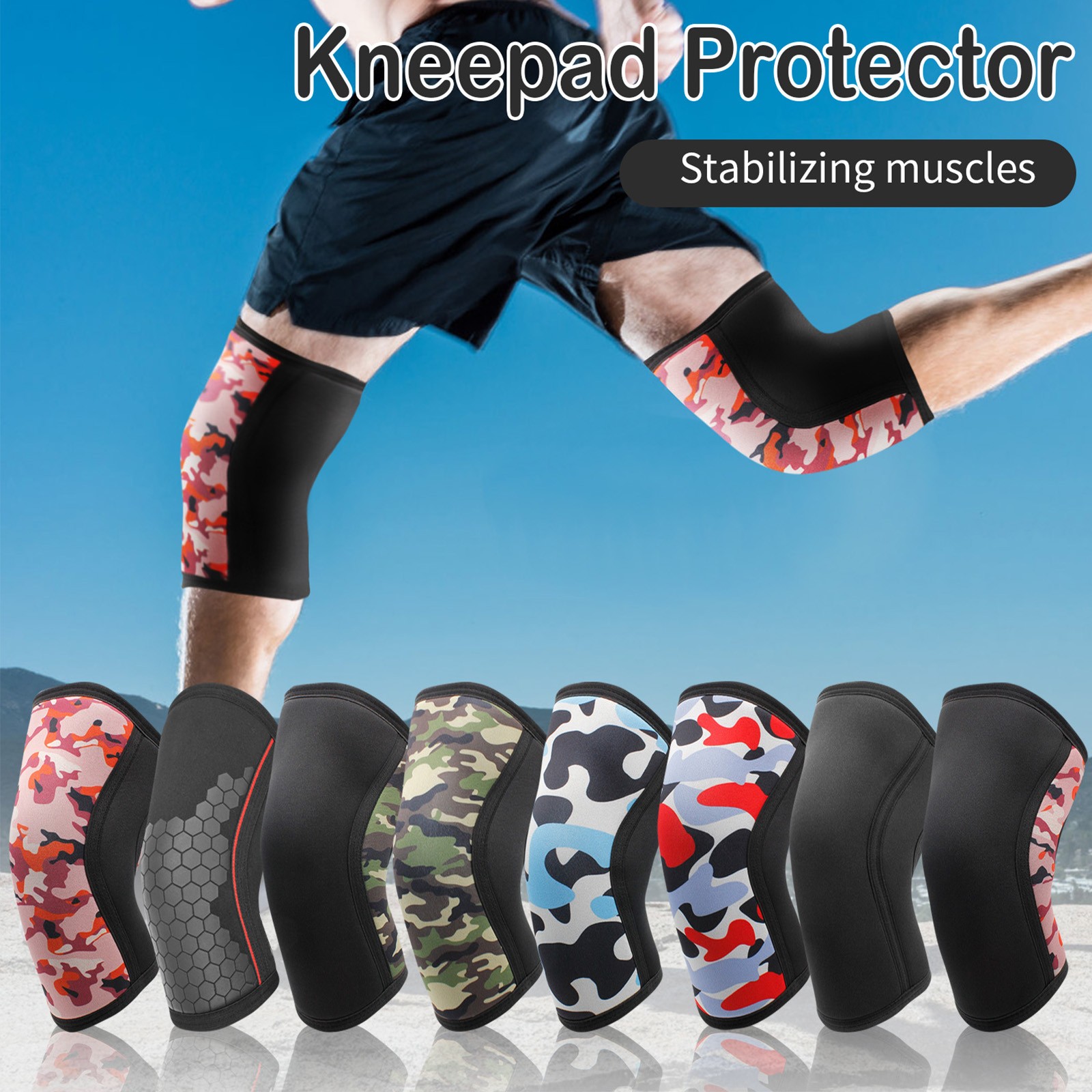 Crossfit Equipment - 1PC Men's Women's Honeycomb Knee pads