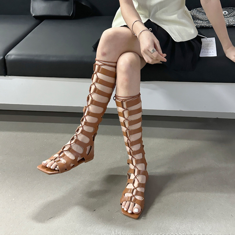 Brown Flats Long Boots Women C - Crossfit Outfit recensione e prezzo