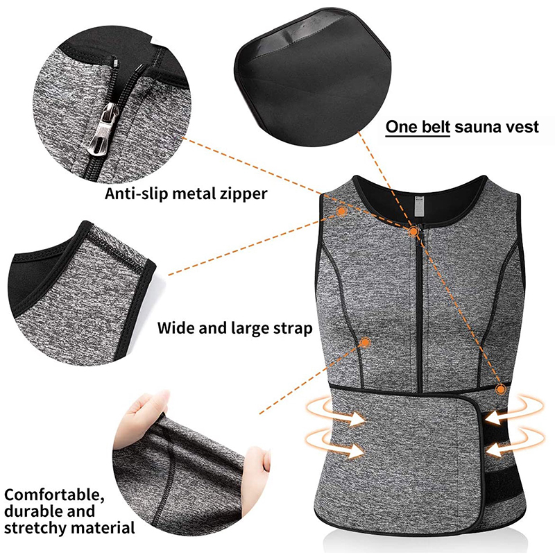 Men Neoprene Sauna Sweat Vest  - Crossfit Weight Vest recensione e prezzo