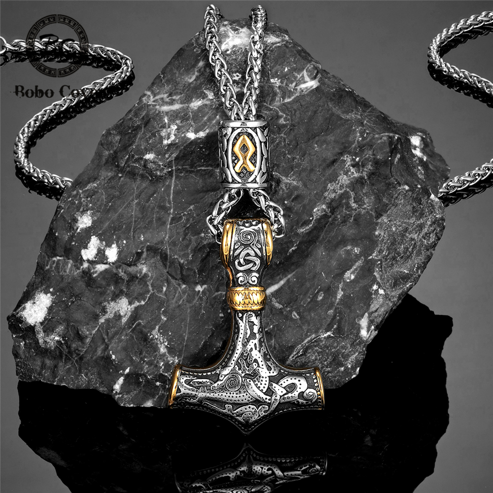 Gold Plated Norse Runes Beads  - Battle Rope Anchor recensione e prezzo
