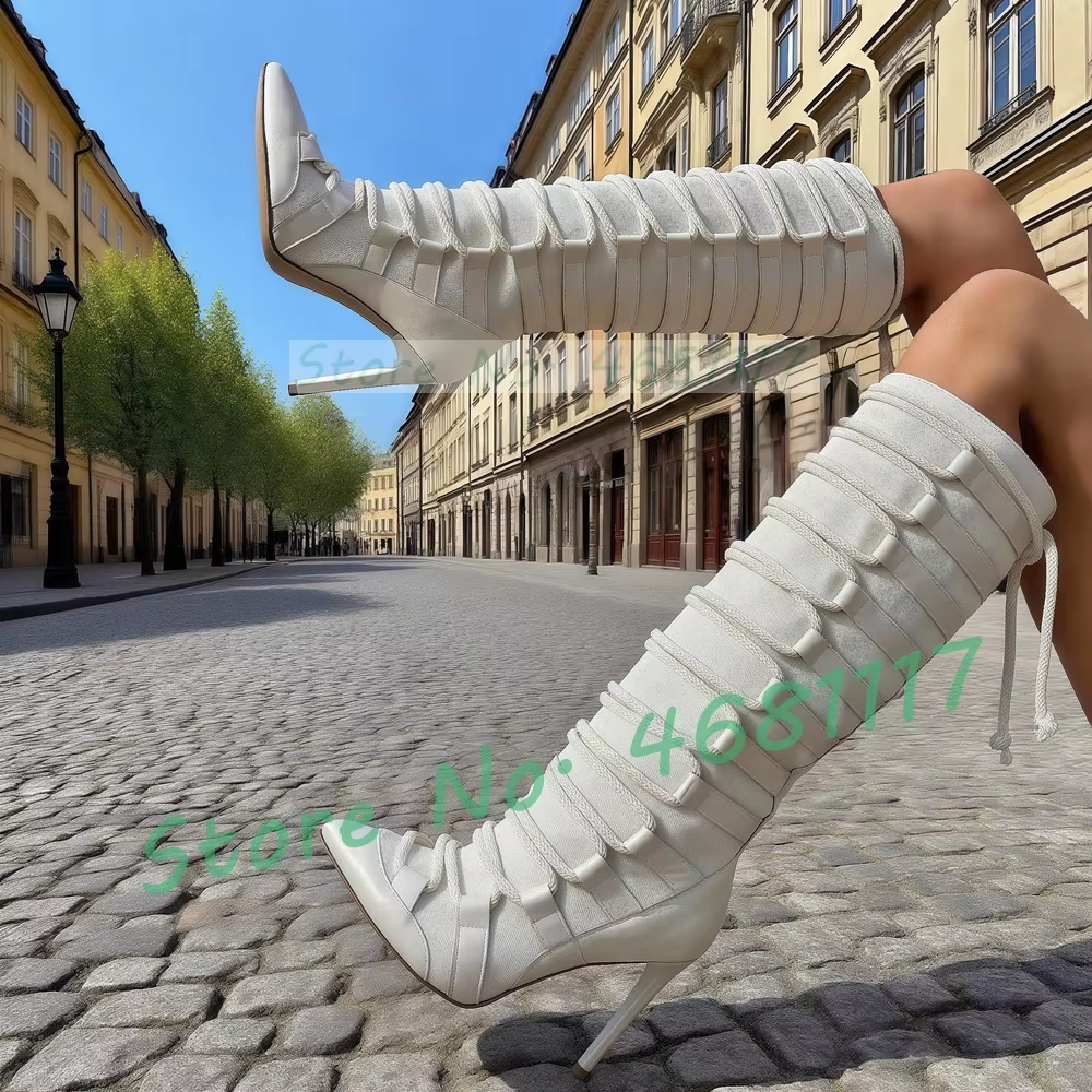 White Cross Tied Autumn Knee H - Crossfit Outfit recensione e prezzo