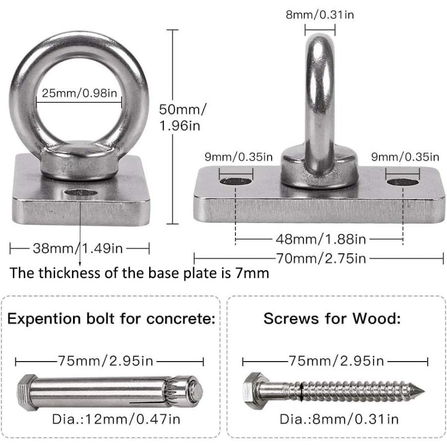 Wall Ceiling Mount Bracket for - Battle Rope Anchor recensione e prezzo