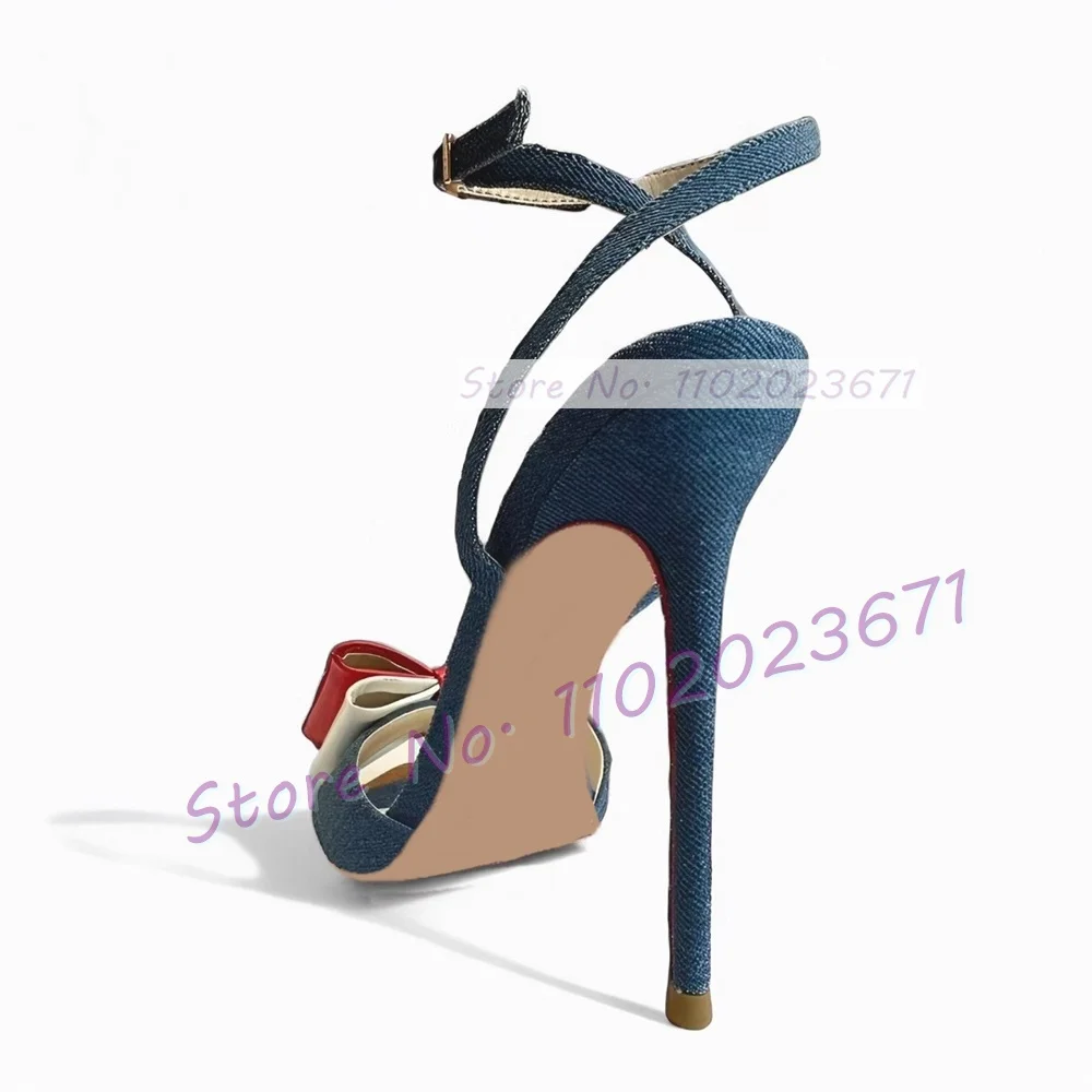 Gold Pointy Toe Denim Sandals  - Crossfit Outfit recensione e prezzo