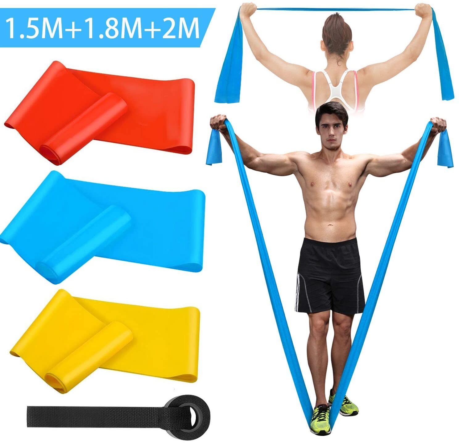 Elastic Fitness Bands 3Pcs Res - Crossfit Equipment recensione e prezzo