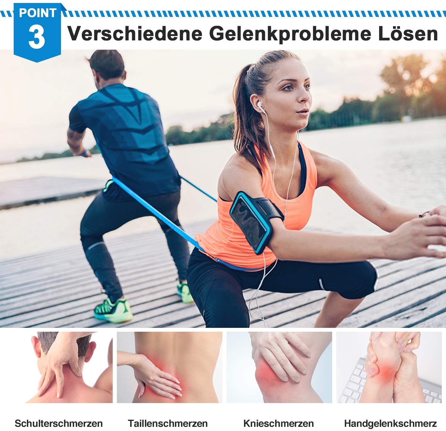 Elastic Fitness Bands 3Pcs Res - Crossfit Equipment recensione e prezzo
