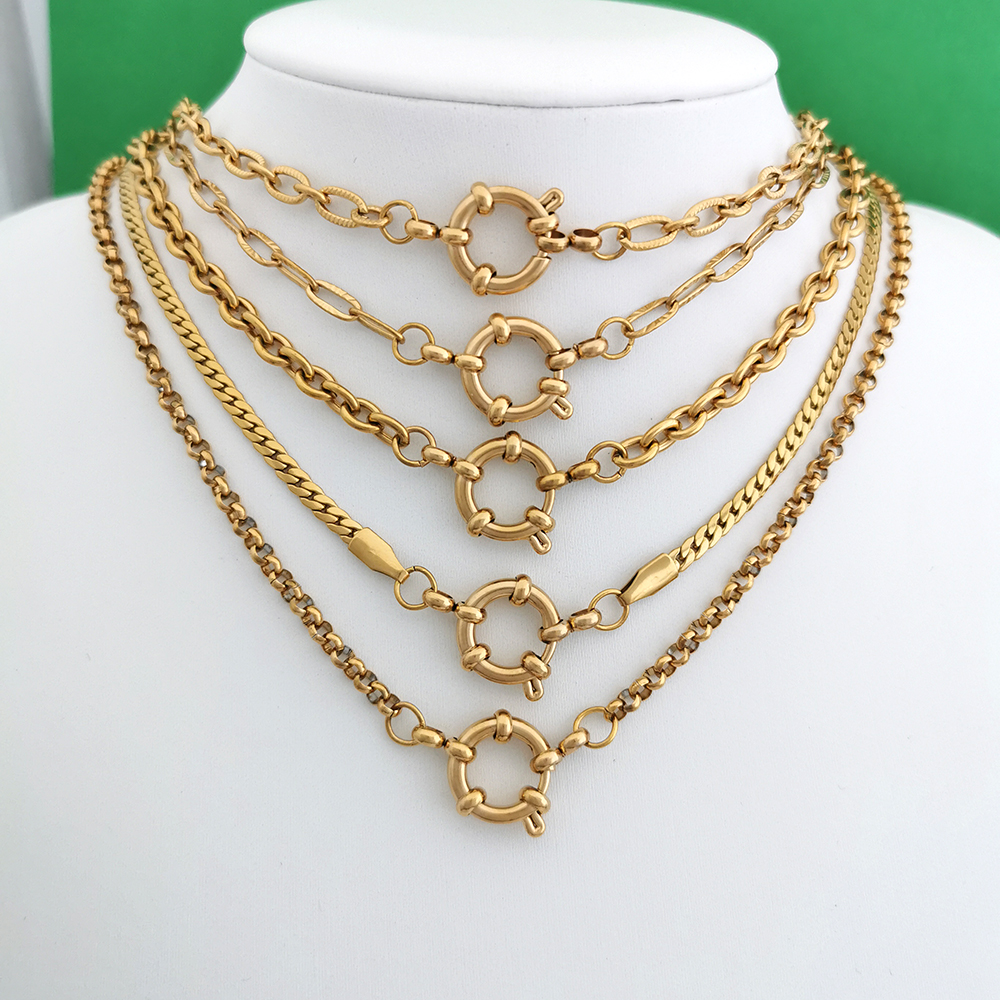 Spring Sailor Clasp Necklace W - Battle Rope Anchor recensione e prezzo